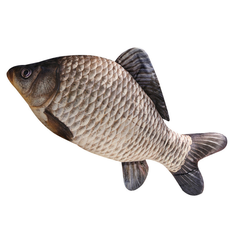 クリエイティブシミュレーション魚人形フナ鯉ぬいぐるみ睡眠枕水族館人形面白い猫布人形魚|undefined