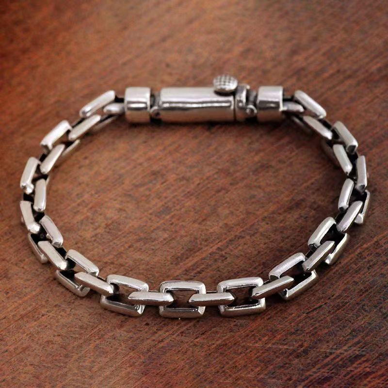 Xianggxu's New Personalized Latch Bracelet, Trendy Men's Ring Buckle, Simple and Versatile Retro Couple's Bracelet for Men and Women Xianggxu's New Personalized Latch Bracelet, Trendy Men's Ring Buckle, Simple and Versatile Retro Couple's Bracelet for Men and Women