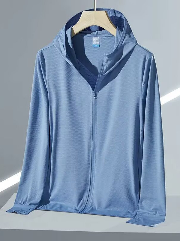 New Summer Women's Short Breathable Ice Silk Long-Sleeved Cardigan Sun Protection Clothing Large Size Anti-Uv Sun Protection Clothing Elastic