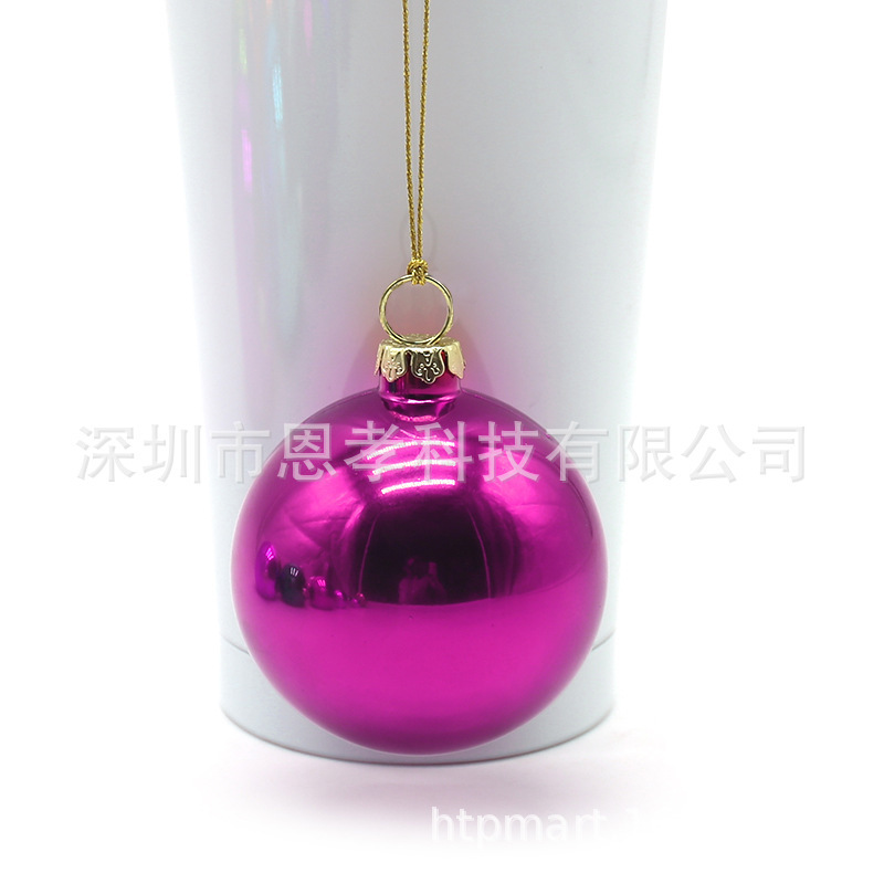 4cm熱昇華転写クリスマスボール熱転写可能クリスマスボール一枚ずつ印刷可能|undefined