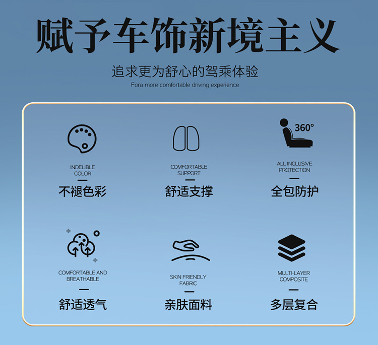 2026 New Model 3D Lumbar Support Universal Car Seat Cushion, Wholesale Cross-Border Dropshipping, Exported to Amazon