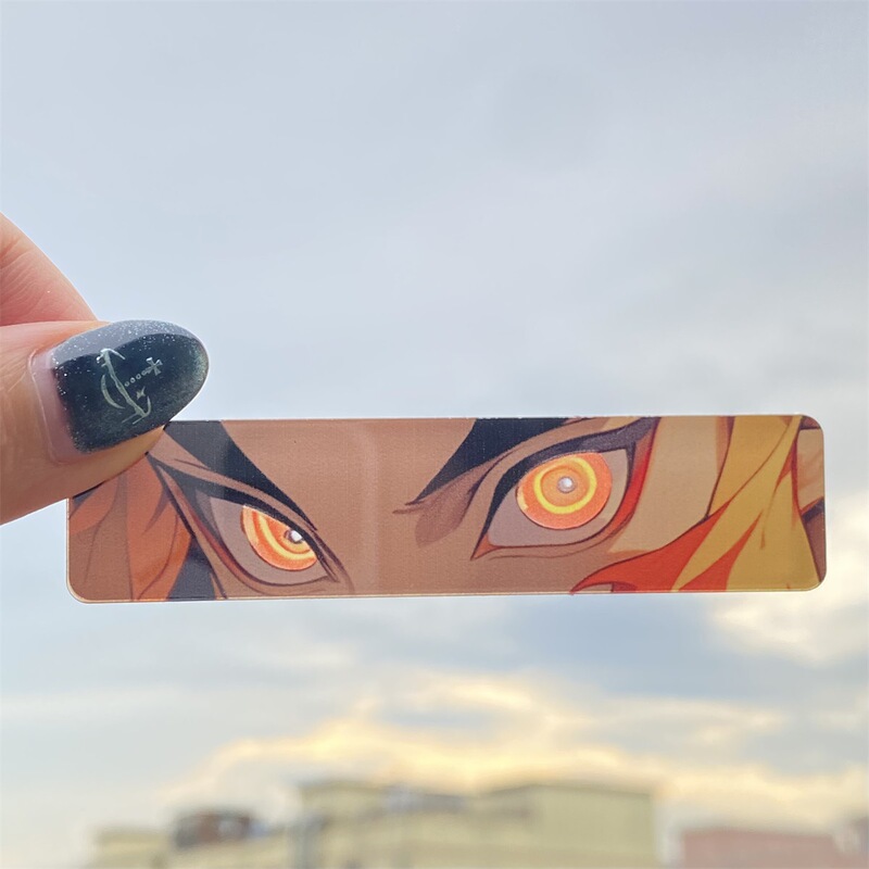 亚克力发光眼睛条钥匙扣挂件 卡通动漫周边漫展礼品钥匙扣定制|undefined