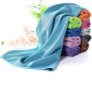 Cross-Border Summer Cold Sports Towel Quick-Drying Cooling Outdoor Fitness Ice Cooling Towel Custom Logo Breathable Sweat Towel