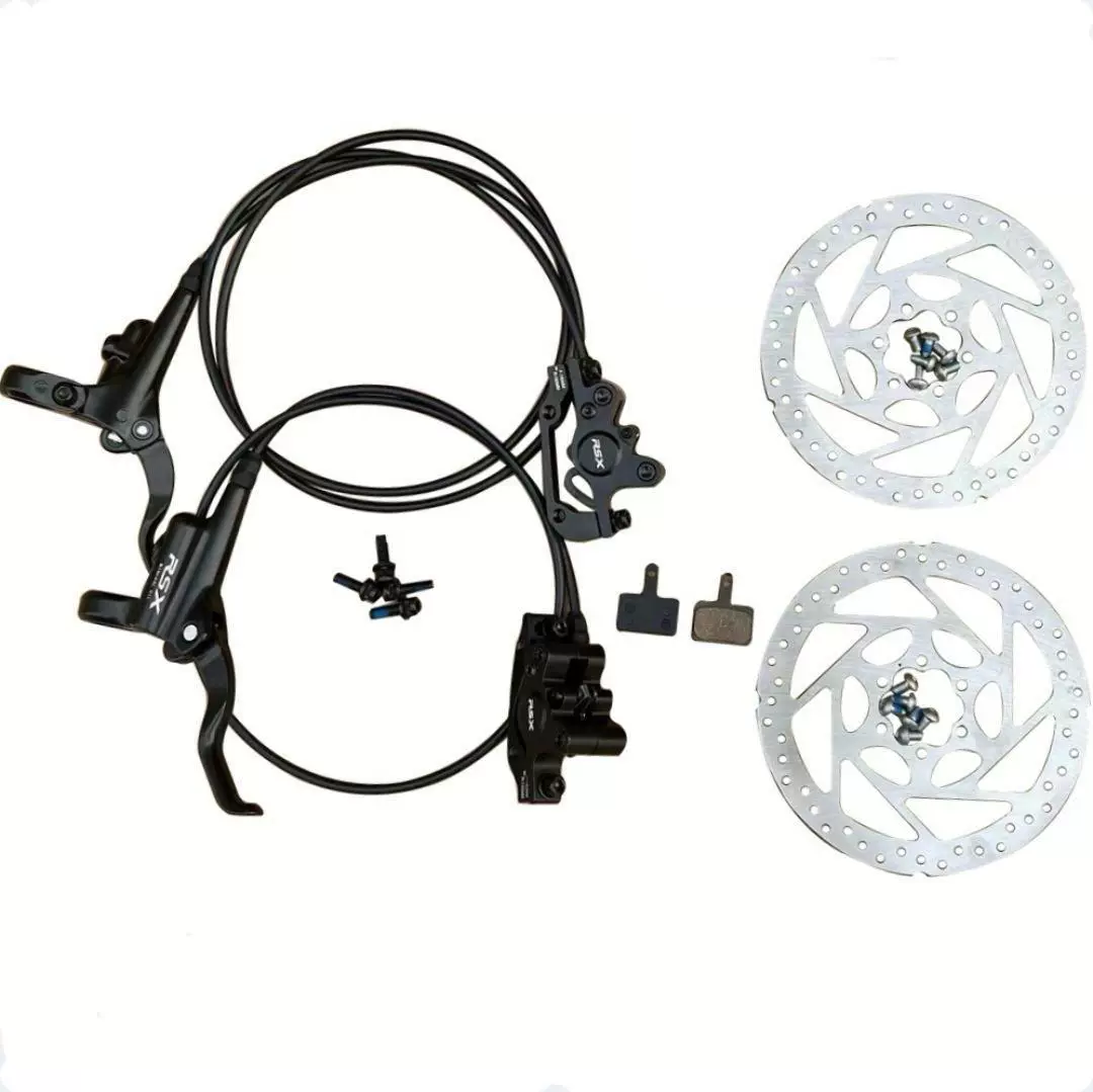 Горный велосипед передний и задний масляный тормоз зажим дисковые аксессуары складной автомобильный гидравлический дисковый тормоз модификация в сборе
