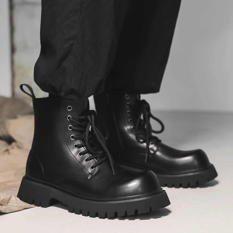 Британские винтажные арены черные сапоги Martin мужские наружные сапоги мотоцикла европейские и американские туфли увеличены