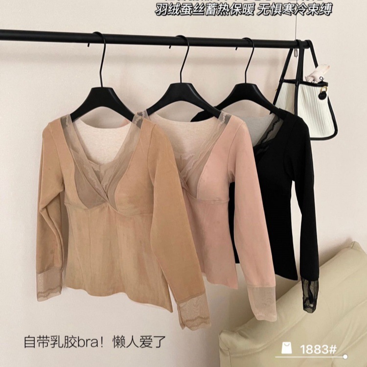 Keep warm long-sleeve with down
