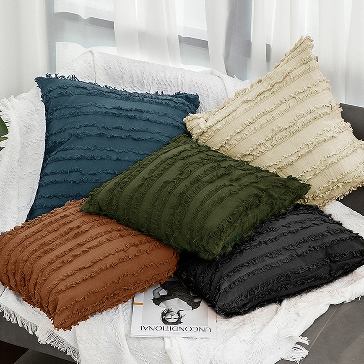 SHEIN Cross-border Hot Sale Pillow Cover Nordicins simple sofá de oficina Pillow Cover sin núcleo de almohada