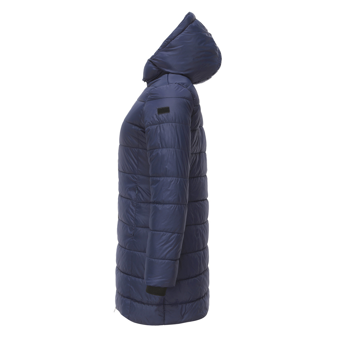 Abrigo de invierno para mujer con capucha extraíble parka impermeable_voghion.com