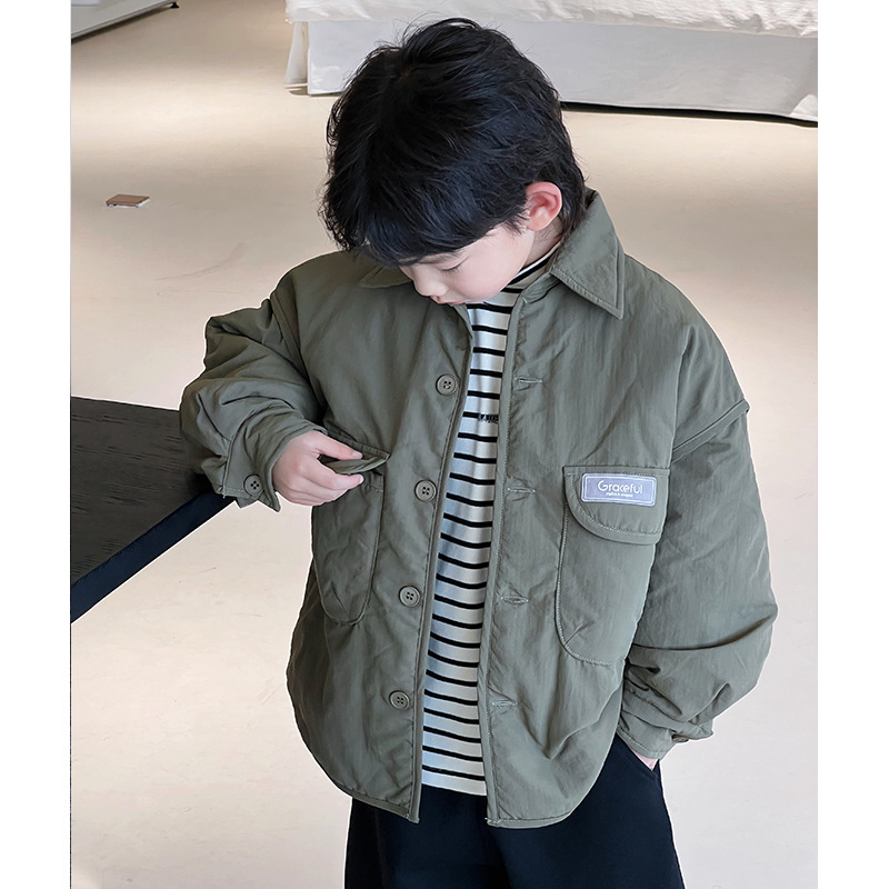 Ropa de niños, ropa de algodón para niños gruesa, invierno 2024 nuevos productos coreanos, chaqueta de invierno al por mayor