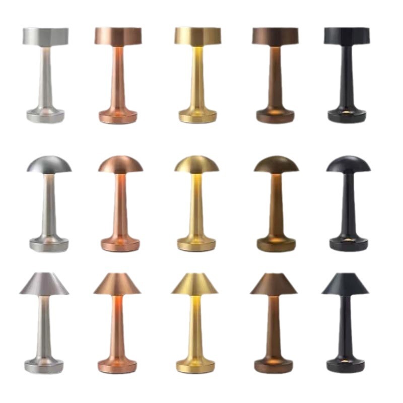 Lámpara de escritorio LED retro táctil, recargable por USB, ideal para dormitorio, comedor o bar