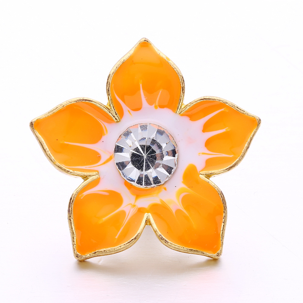 1 Piece Alloy Artificial Diamond Flower Pendant display picture 5