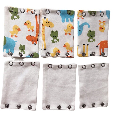 Rectangle-style crawling suit with extended piece, practical companion suit, super practical diaper suit for babies, extended cotton double-layer onesie.