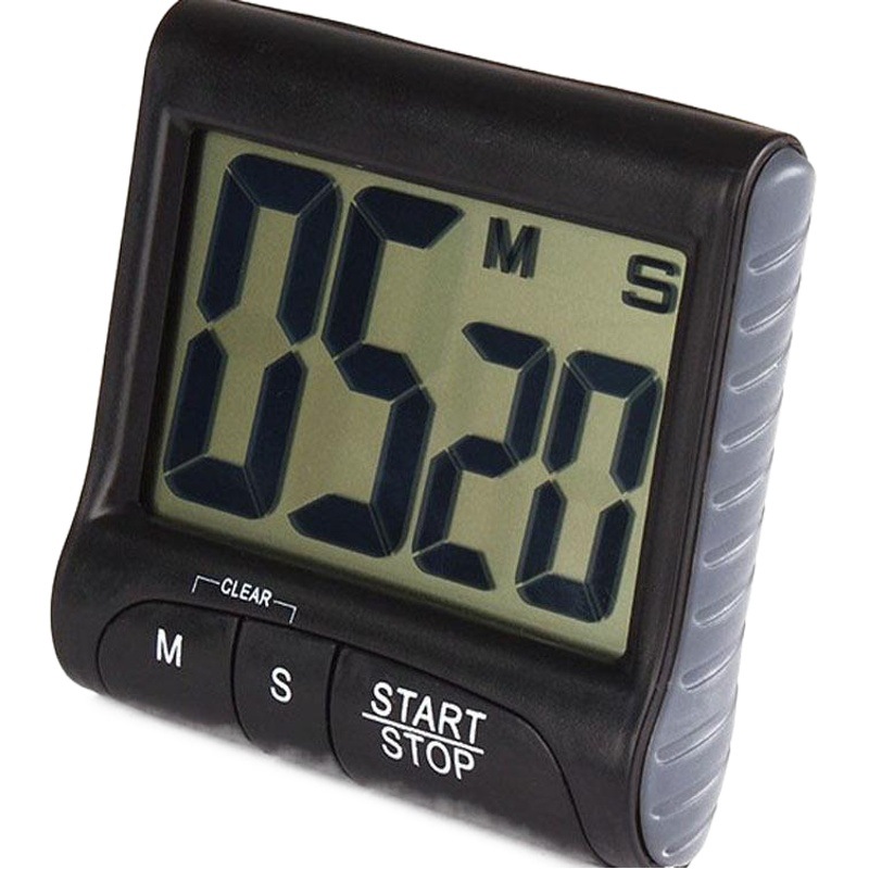 En stock suministro temporizador electrónico cocina 99 puntos recordatorio reloj despertador con soporte temporizador de succión magnética al por mayor
