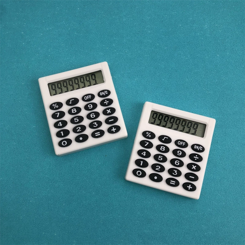 Карманный мини-калькулятор «Small Quartet Pocket Cartoon Mini Calculator Pocket Treasure Block Battery Calculator Candy Portable Computer»