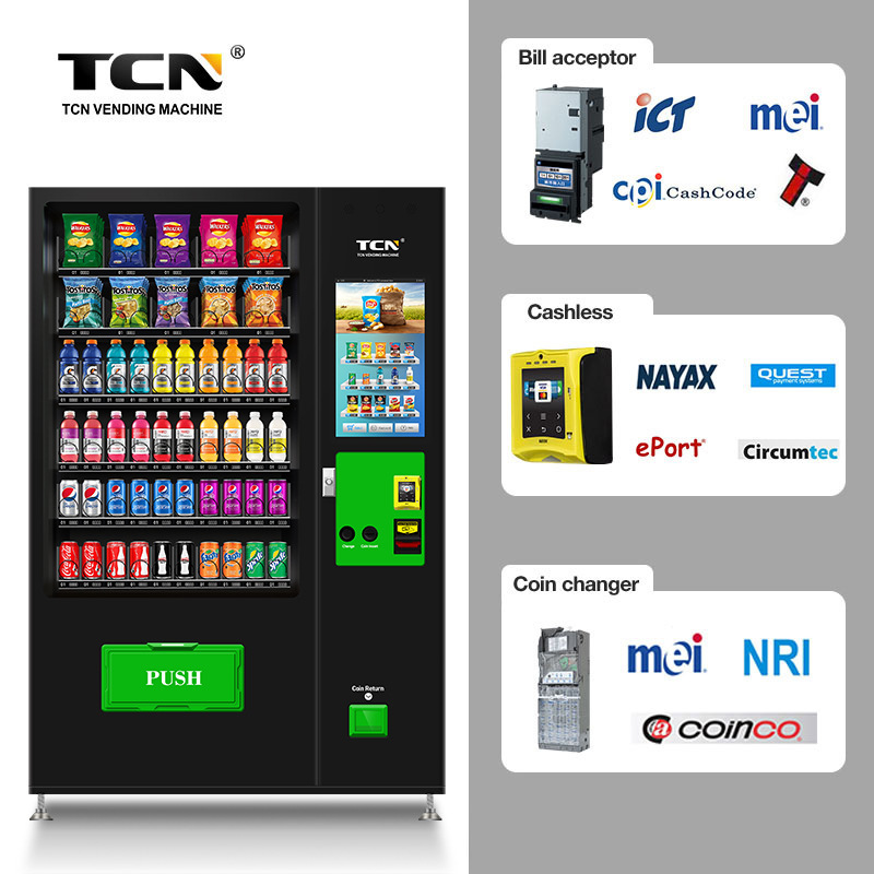 Zhongji 22inch Snack and Beverage Refrigerated Vending Machine, Unmanned Vending Machine, Fully Automatic Vending Machine, Source Manufacturer