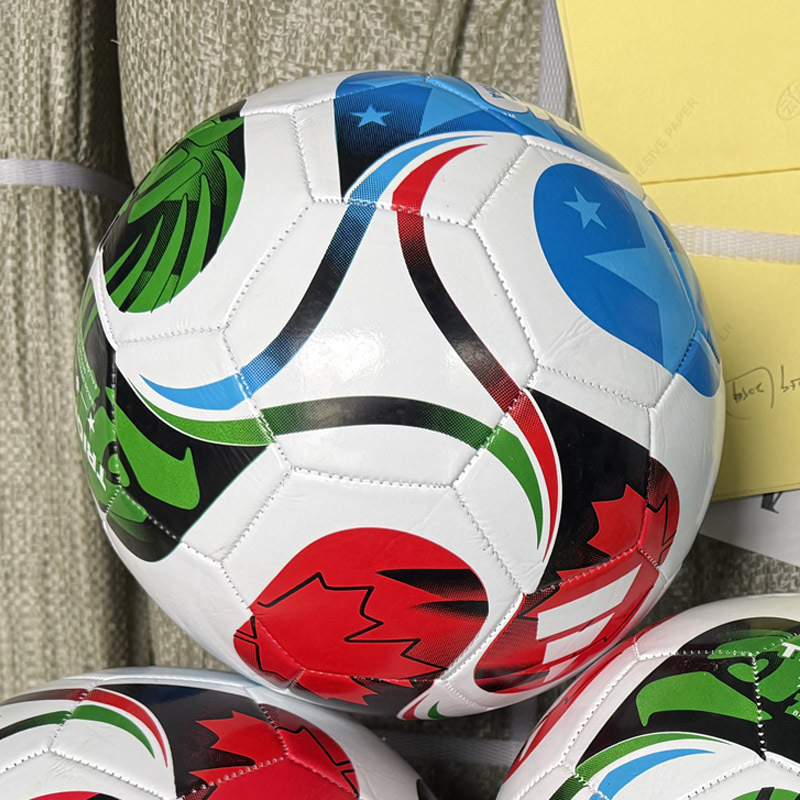 2026 Copa del Mundo PU5 máquina de costura de PVC resistente al entrenamiento de fútbol para dibujar un logotipo de muestra image 3
