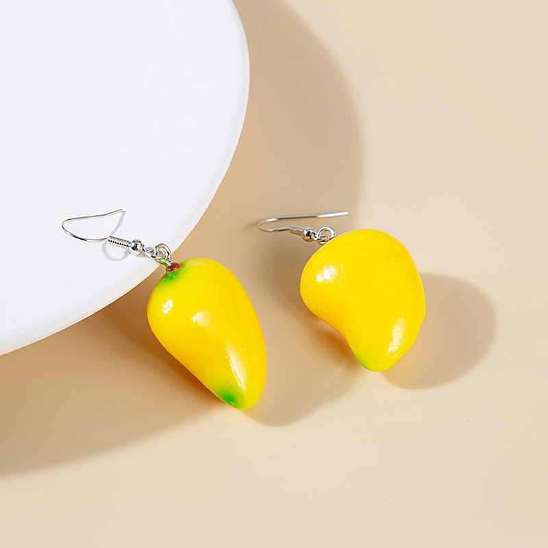 Réaliste Fruits Gouttes Pour Les Oreilles Mignon Exquis Petite Oreille Bijoux display picture 4