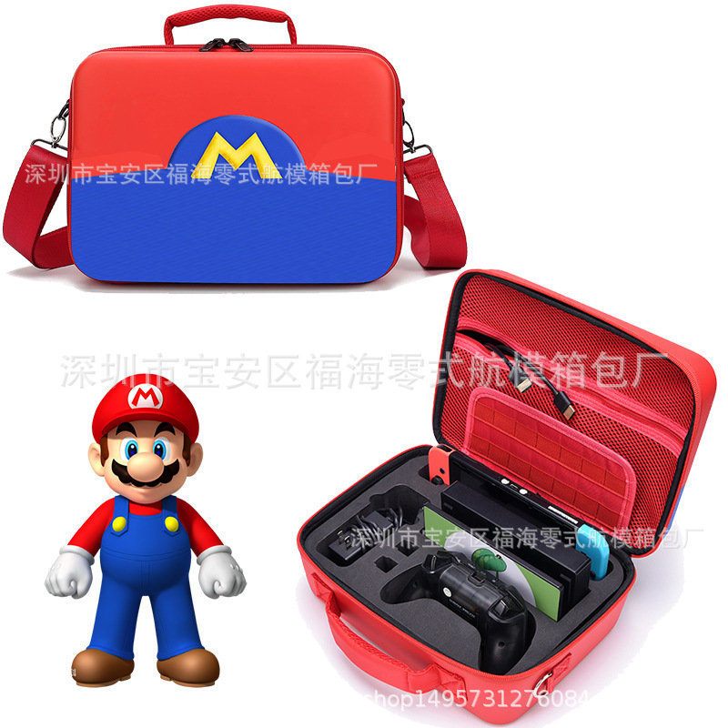 Para Nintendo interruptor de almacenamiento bolsa NS Mario gran envoltura Carchiu Pack Moto Sen bolsa de almacenamiento