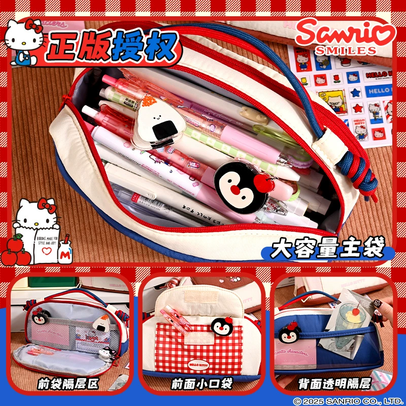 Pencil Case Sanrio Hello Kitty — retro capacious student pouch, birthday gift (2 colors)