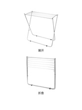 3T23批发304不锈钢婴儿晾衣架可折叠阳台晾晒架室内落地毛巾架浴