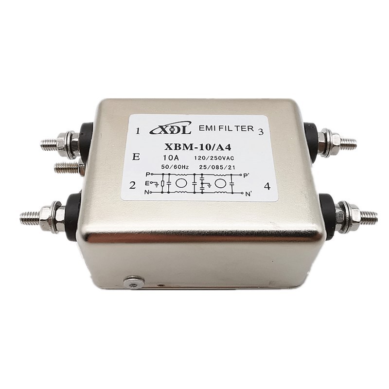 电源滤波器 单相220V10A 变频器滤波器XBM-10-A4 抗干扰全新现货