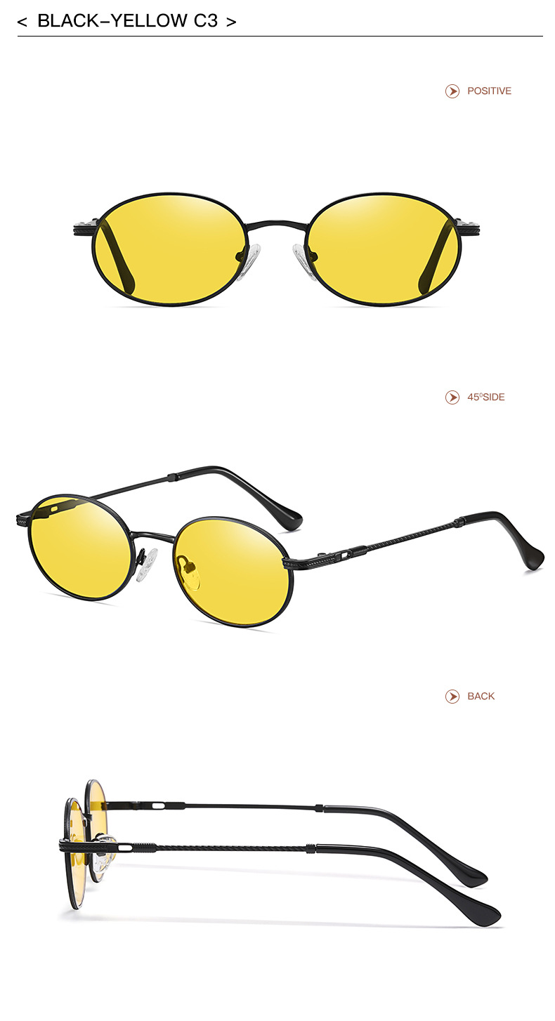 65g Weight Full Frame Glasses Structure Sunglasses Classification Ac, UV400 Protection Lens Material Oval Frame Glasses Style Outdoor, Travel, Fishing Occasion Solid Color Pattern All Seasons Season Unisex Gender Oval Design Retro, Vintage Style, Sweet Style Retro Vintage Style Sweet Solid Color Ac UV400 Protection Oval Frame Oval Full Frame Women's Sunglasses 9