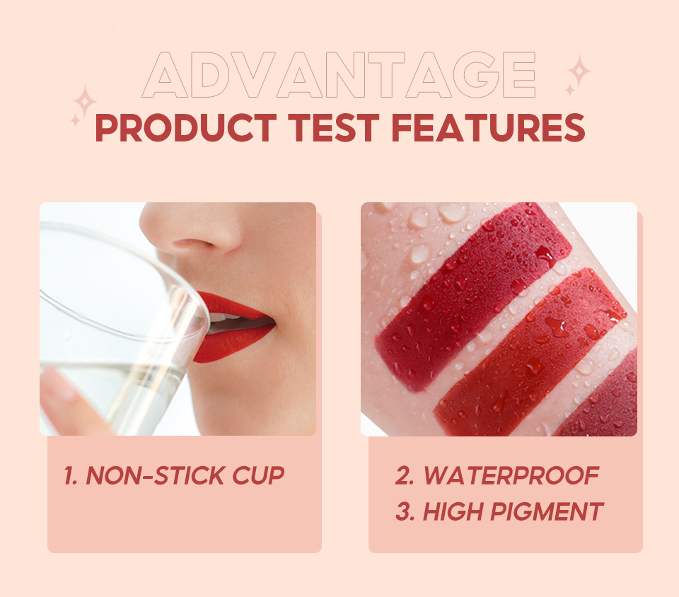 O.TWO. O soft cotton mist first love lip mud powder Blusher eye shadow can be used three times, velvet does not touch the cup and does not fade