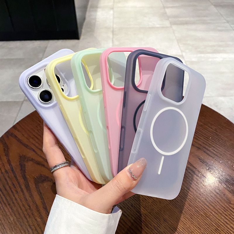 适用iPhone17超薄液态硅胶手机壳苹果16promax半透雾面肤感磁吸壳|undefined