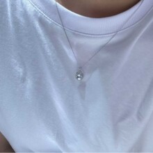 高品质极光8-9mm天然akoya真多麻海水珍珠吊坠新款小葫芦吊坠日常