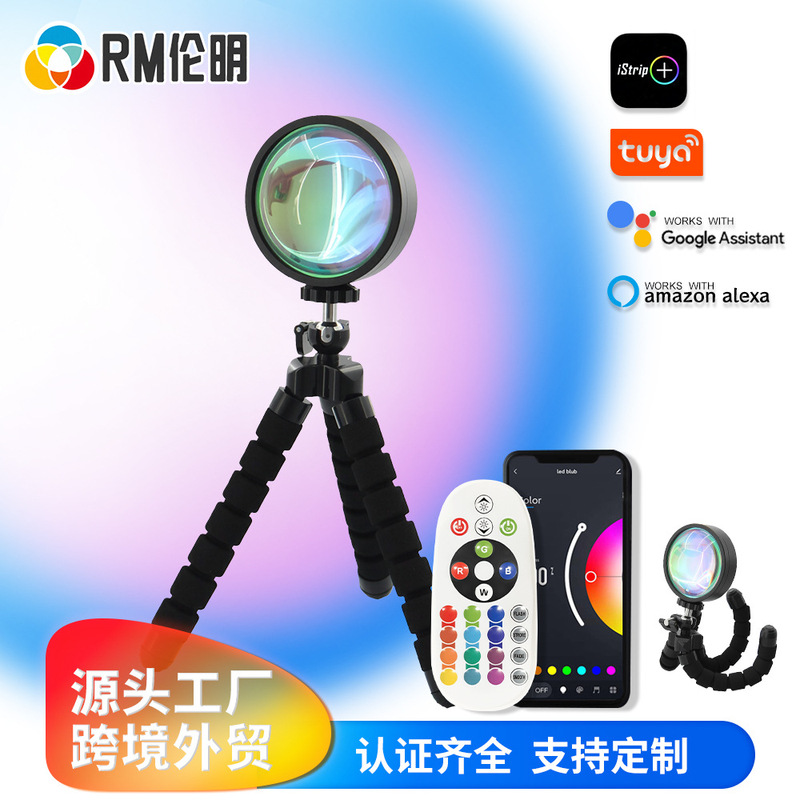Sunset Atmosphere Fill Light, Versatile Tripod Sunset Light, Holiday Light, Popular Live Broadcast Projection Light, Led