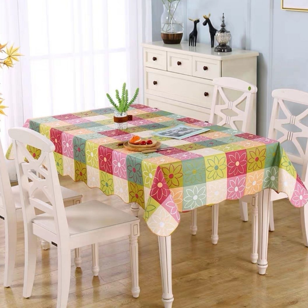 Topa de mesa de plástico lavable mesa redonda mesa cuadrada rectangular mesa de té fábrica de comercio exterior al por mayor