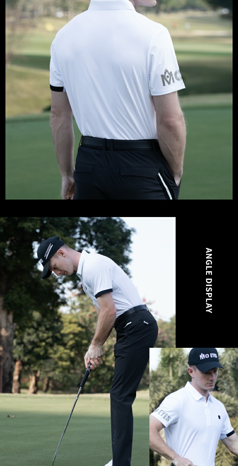 Áo thun golf nam MO EYES tay ngắn thể thao thoáng khí vải nhập khẩu — Tay áo ngắn màu xanh lá cây [lỗ thoáng khí dưới tay áo/cổ áo liền mạch/vải nhập khẩu] M25YF029, Tay áo ngắn màu trắng [lỗ thoáng khí dưới tay áo/cổ áo liền mạch/vải nhập khẩu] M25YF029, Tay áo ngắn màu đen [lỗ thoáng khí dưới tay áo/cổ áo liền mạch/vải nhập khẩu] M25YF029 chi tiết 8