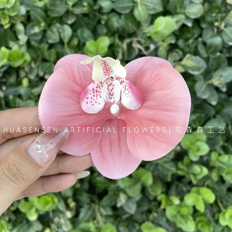 3Dプリントフィルム胡蝶蘭シミュレーション単輪花頭手作り結婚お土産喜糖箱装飾diy靴花|undefined