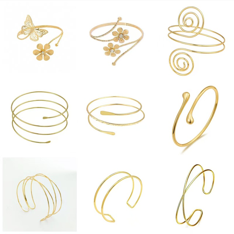 European and American Style Jewelry for Women, Personalized Open Adjustable Design Round Bracelet, Versatile Hand Accessory, Creative Product