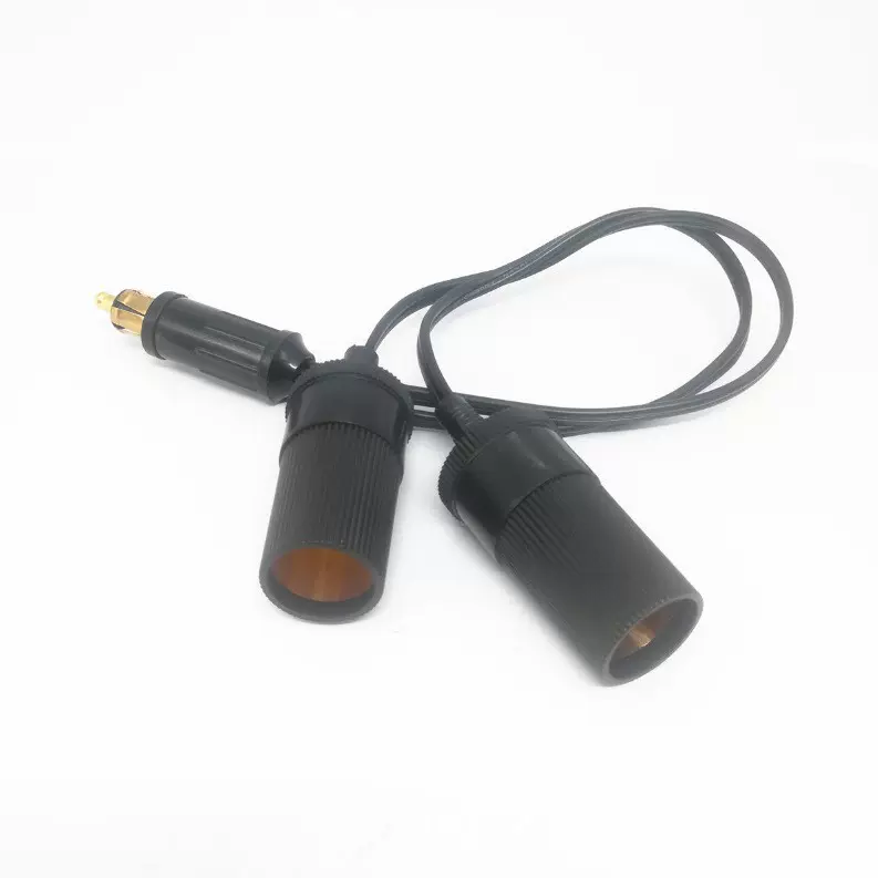 适用宝马一拖二托三转换插座12V/24V 双孔取电点烟器摩托车充电器