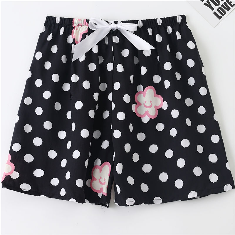 Cotton Silk Pajama Pants Women's Summer Thin Cartoon Printed Foreign Trade Shorts Pregnant Women Can Wear Large Size Loose Casual Pants Cotton Silk Pajama Pants Women's Summer Thin Cartoon Printed Foreign Trade Shorts Pregnant Women Can Wear Large Size Loose Casual Pants