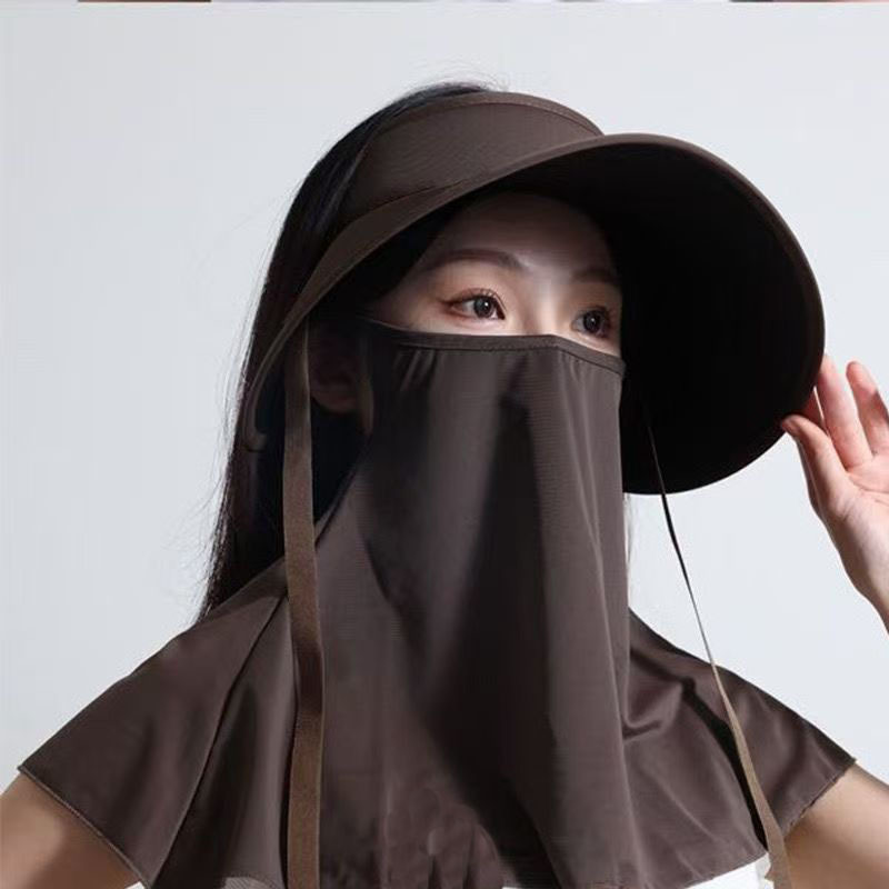 Máscara de protección solar de seda de hielo tridimensional de verano 3D protección de los ojos aislamiento térmico transpirable protección solar exterior protección UV máscara facial