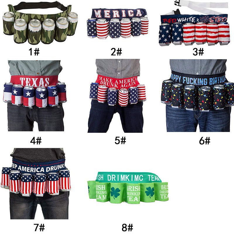 Novela soporte de bebida cinturón de cerveza creativo fiesta de picnic cinturón de bebida Festival de cerveza delantal