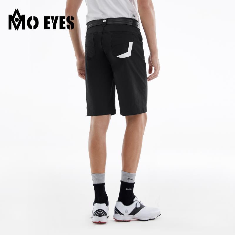 Quần short golf nam Moeyes Magic Eye co giãn mùa hè — M23KUZ002-Đen, M23KUZ002-Kaki, M23KUZ002-màu trắng