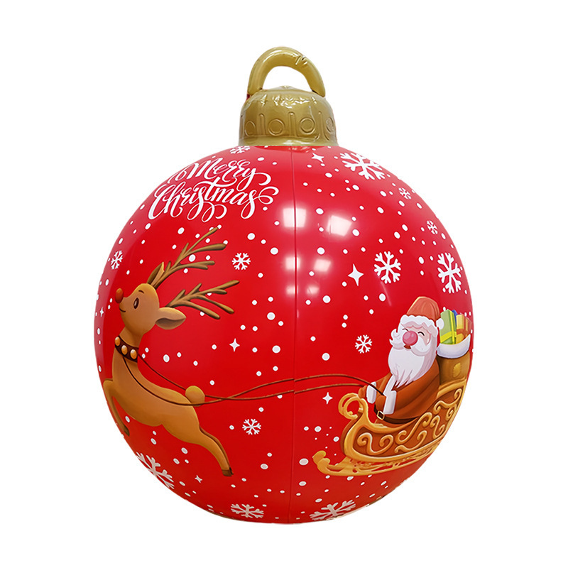 Transfronteriza nueva bola inflable de Navidad fiesta patio al aire libre 60cm bola diversión vacaciones atmósfera Decoración