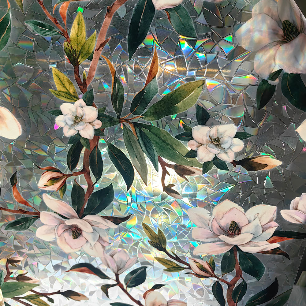 140g Weight Glass paster Home Textiles & Decor Type PVC Material Leaf Pattern Casual, Pastoral Style Casual Pastoral Leaf PVC Glass Paster Wall Art 61
