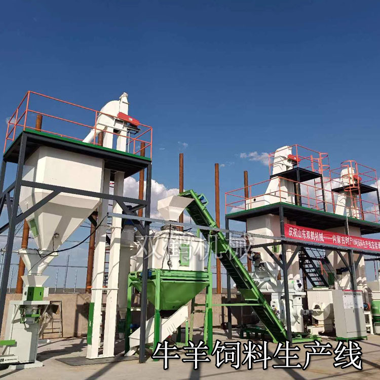 Customized Cattle and Sheep Grass Feed Pellet Production Line, Complete Set of Straw Pellet Feed Processing Equipment Manufacturer