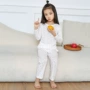 无痕长袖儿童宽松睡衣