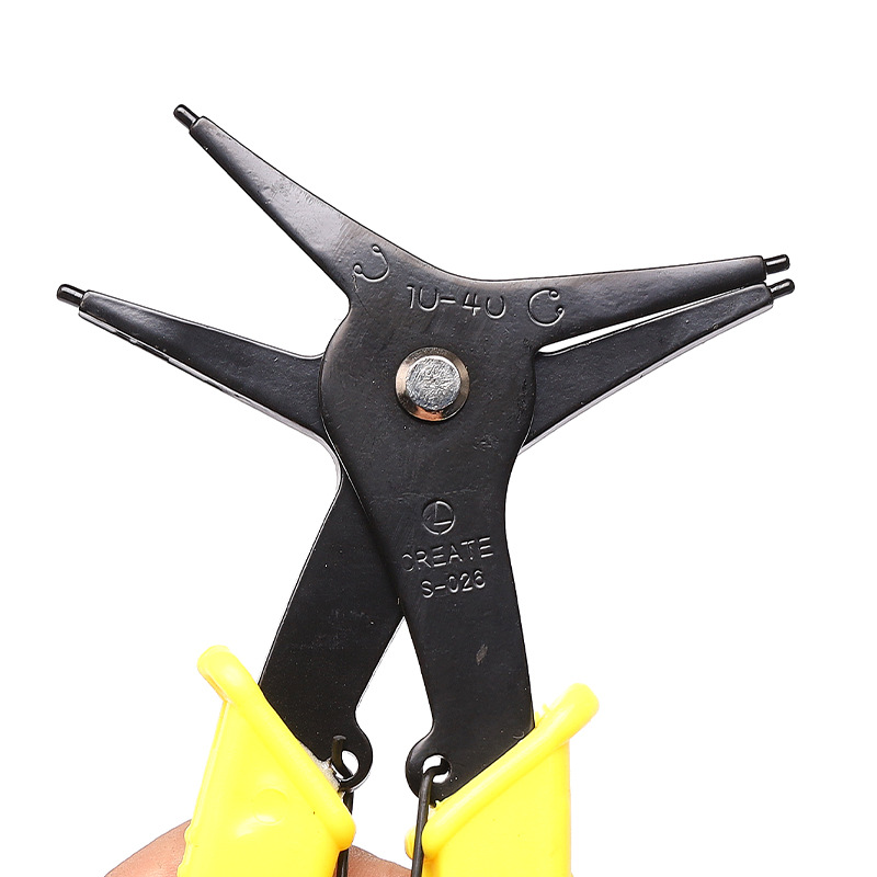 二合一两用卡簧钳内外卡簧钳子弹簧拆装挡圈钳内卡外卡两用挡圈钳