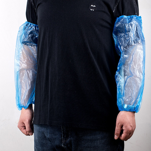 Disposable sleeves, thickened waterproof PE plastic sleeves, kitchen and dining oil-proof sleeves, extended sleeves, anti-work sleeves