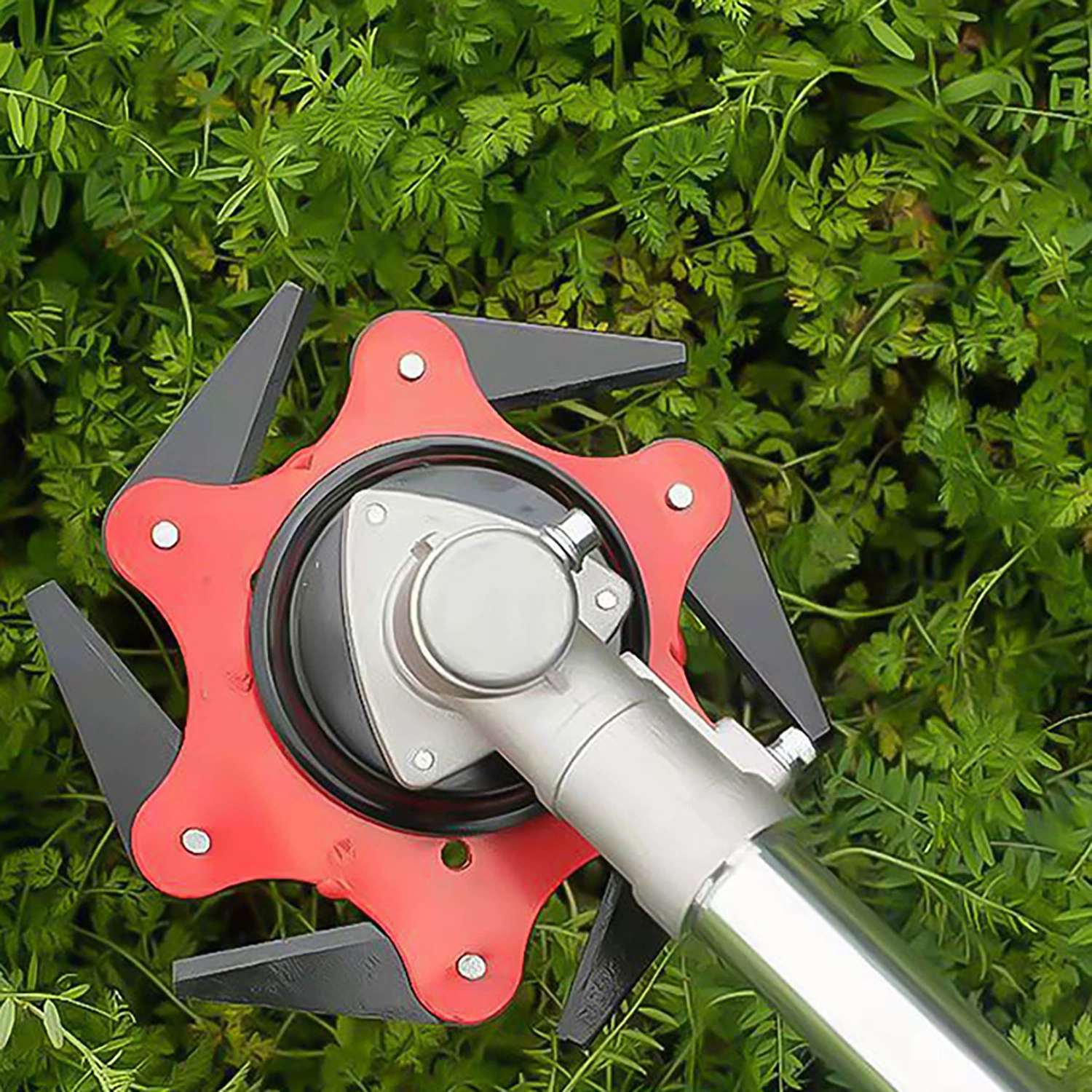 Трансграничная газонокосилка, шестилезвийная режущая головка из марганцевой стали, кусторез, циклонная режущая головка для травы, головка для прополки, 6-лезвийное лезвие