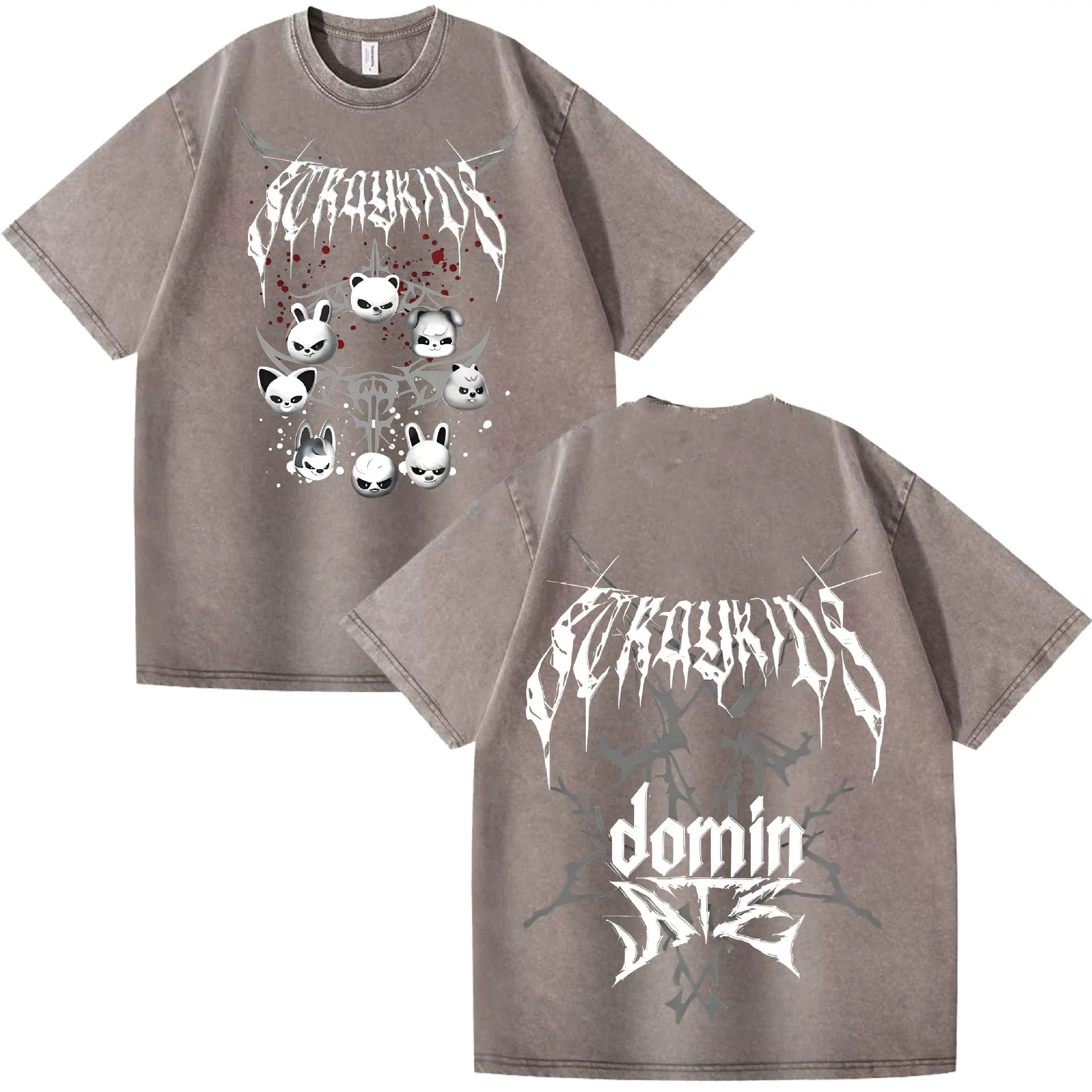 2025 год Bad Rap Independent Station Evil Skzoo Combination Peripheral Print Summer Short Sleeve