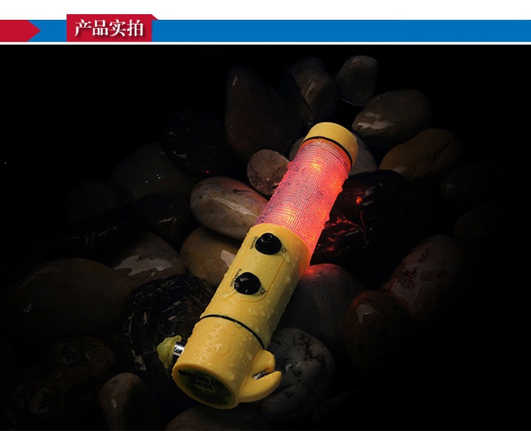 Emergency Escape Safety Tool with Light, Four-In-One Large Safety Hammer, Classic Hammer, High-Quality Vehicle Safety Hammer