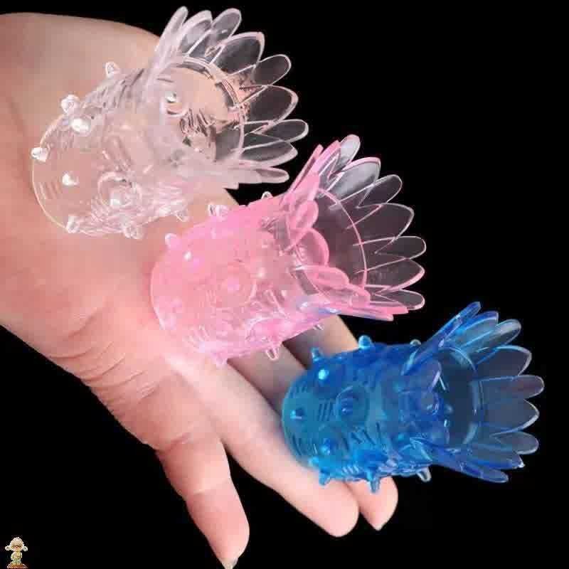 Sitting Lotus Couple Set with Wolf Tooth Texture, Blue Interactive Adult Toy for Shared Play — detail image 4