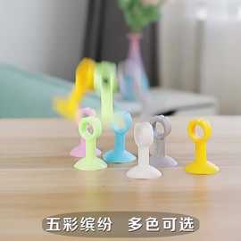 门吸免打孔门把手防撞门挡墙吸卫生间塑料门碰门阻门顶吸门器